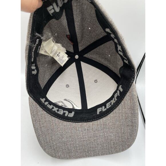 Quicksilver Hat Flex Fit One Size Fits All Gray Embroidered Logo - Picture 5 of 6
